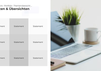 Strategie-Matrix PowerPoint Vorlage – Variante 3