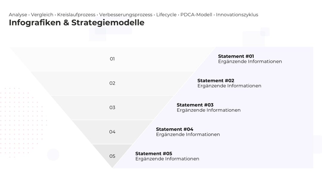 Dynamische Strategie-Pyramide als PowerPoint Vorlage – Variante 4