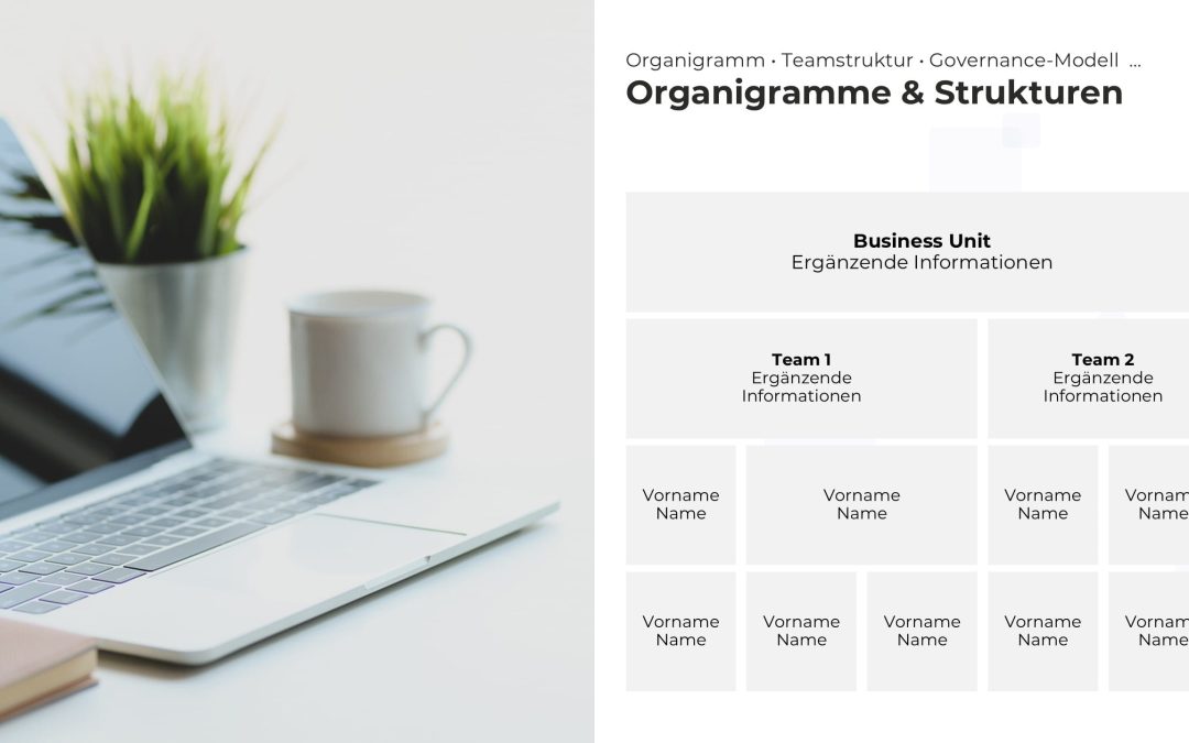 Organigramm-Hierarchie PowerPoint Vorlage – Variante 3