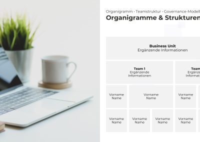 Organigramm-Hierarchie PowerPoint Vorlage – Variante 3