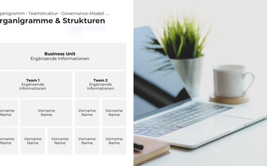 Organigramm-Hierarchie PowerPoint Vorlage – Variante 4