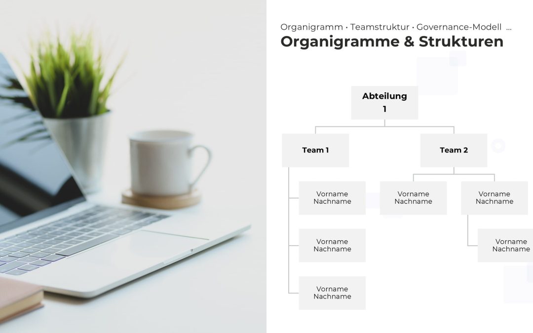 Organigramm-Hierarchie PowerPoint Vorlage – Variante 6