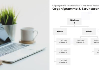 Organigramm-Hierarchie PowerPoint Vorlage – Variante 6