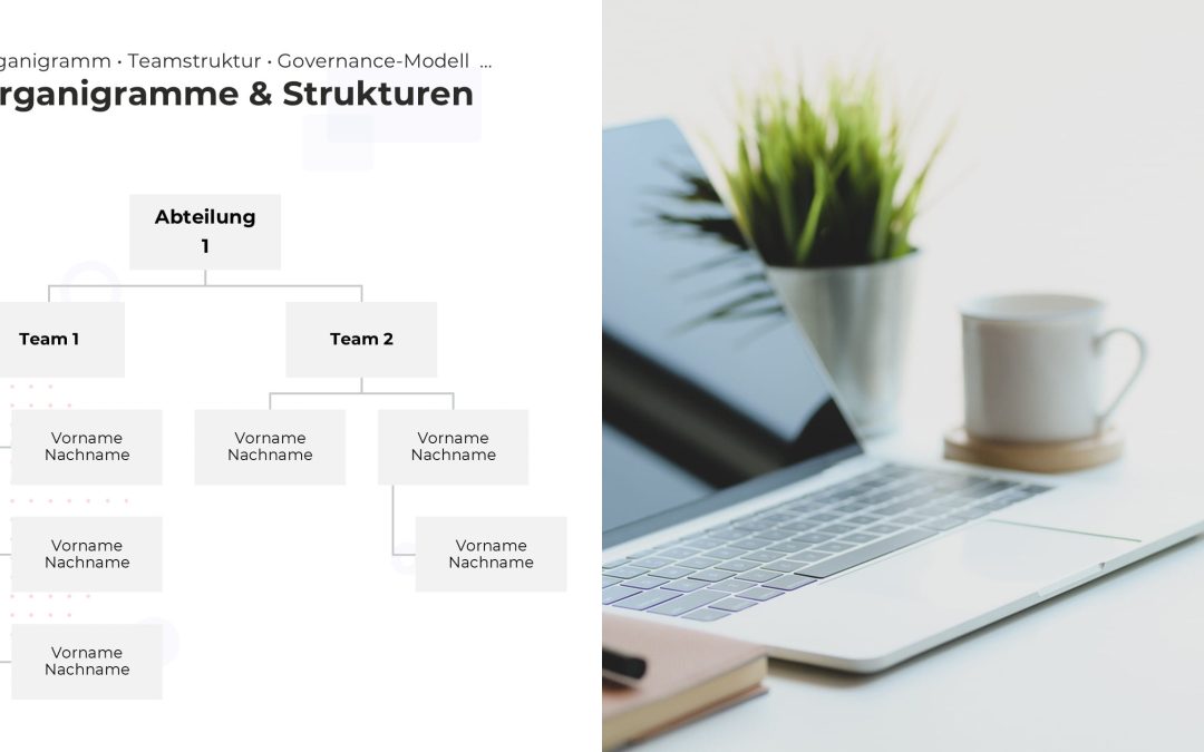 Organigramm-Hierarchie PowerPoint Vorlage – Variante 7
