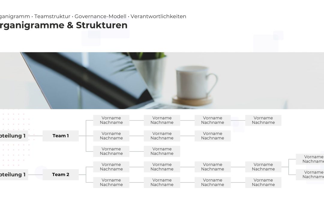 Organigramm-Hierarchie PowerPoint Vorlage – Variante 15