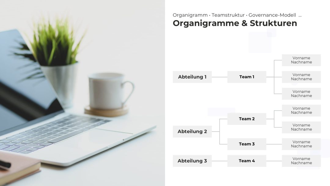 Dynamisches Organigramm als PowerPoint Vorlage – Variante 16