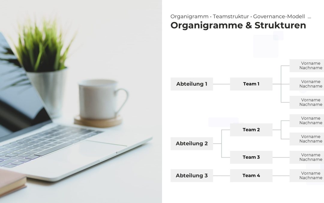 Organigramm-Hierarchie PowerPoint Vorlage – Variante 16