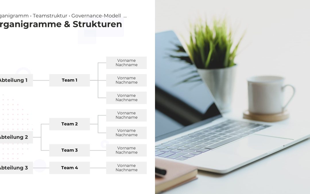 Organigramm-Hierarchie PowerPoint Vorlage – Variante 17