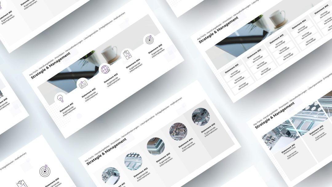 Dynamische PowerPoint Folie im Corporate Design – Kapitelfolie 3