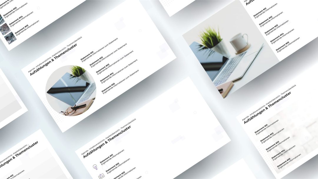 Dynamische PowerPoint Folie im Corporate Design – Kapitelfolie 7