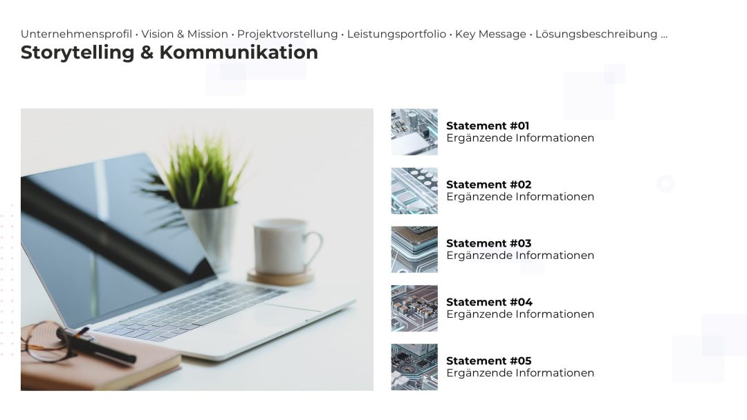 SmartArt Alternative für professionelle dynamische PowerPoint Folien – Beispiel 3