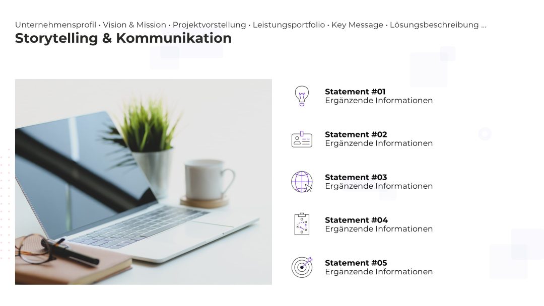 SmartArt Alternative für professionelle dynamische PowerPoint Folien – Beispiel 4